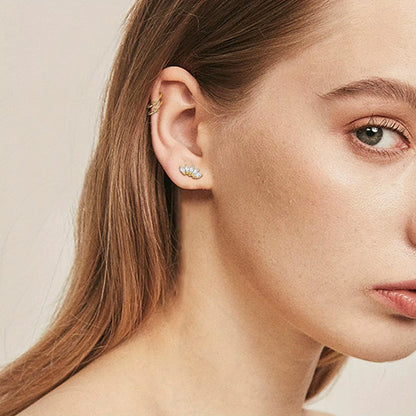 1Pc Stainless Steel 16G Cartilage Earrings Stud Hypollergenic Stainless Steel Stud Earrings Butterfly Heart Piercing