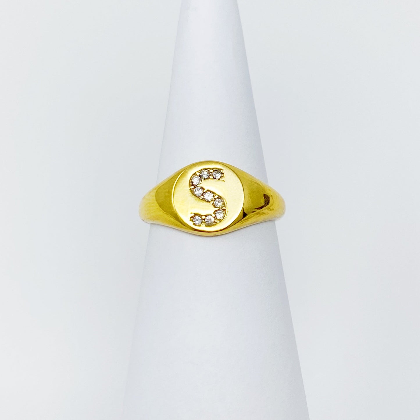 Shine Me Initial Ring