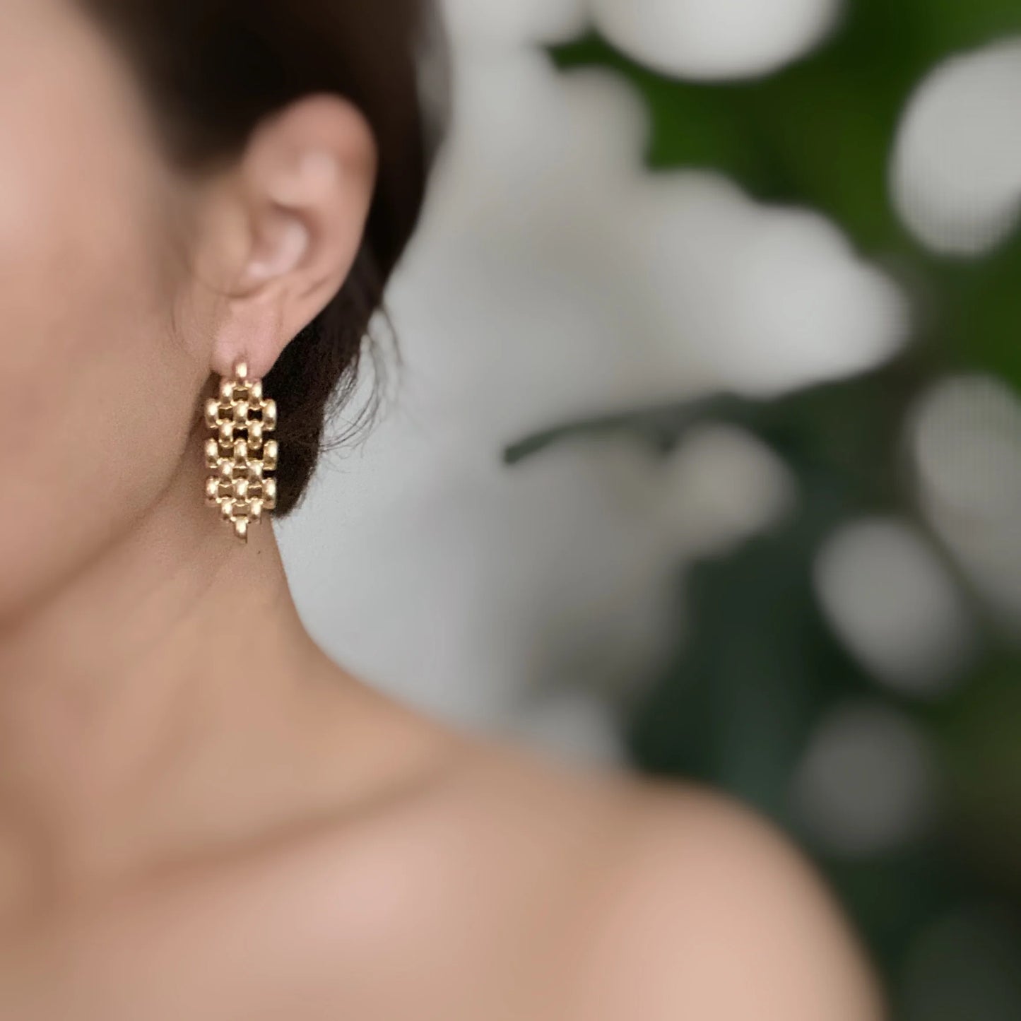 Charm of City Girl Chain Earrings