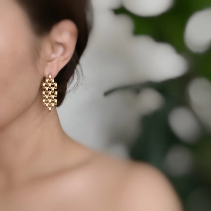 Charm of City Girl Chain Earrings