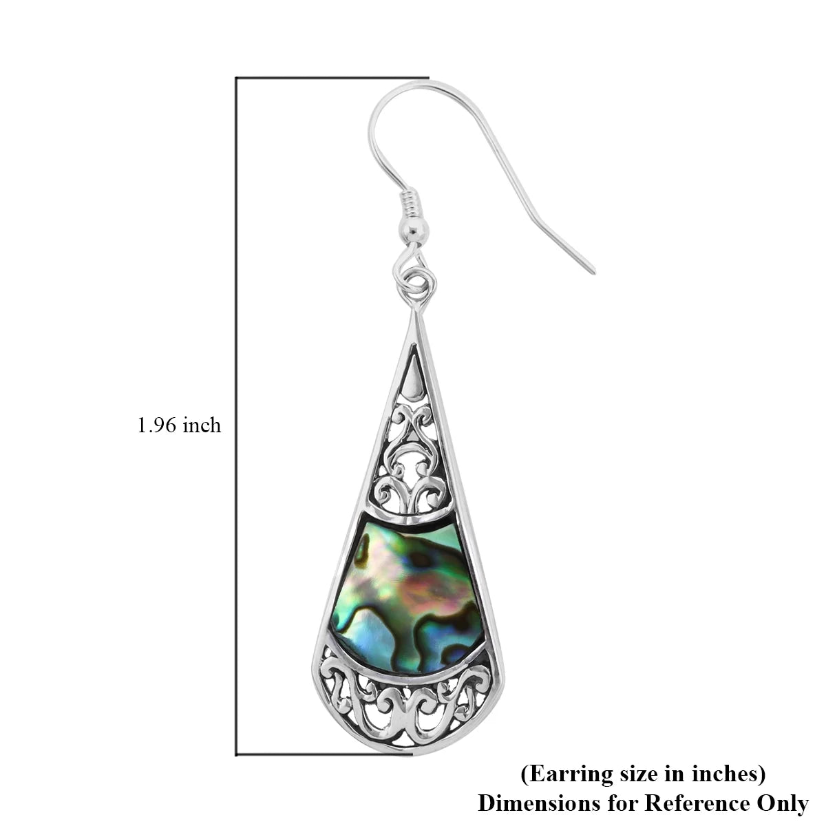 Women Abalone Shell Drop Dangle Earrings Sterling Silver Beach Jewelry Gifts