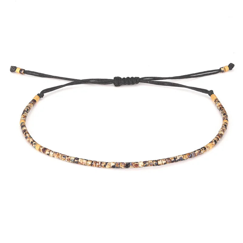 Handmade New Friendship Bracelets Thin Rope Miyuki Beaded Bracelets for Women Men Fashion Charm Jewelry