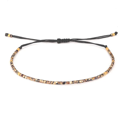 Handmade New Friendship Bracelets Thin Rope Miyuki Beaded Bracelets for Women Men Fashion Charm Jewelry