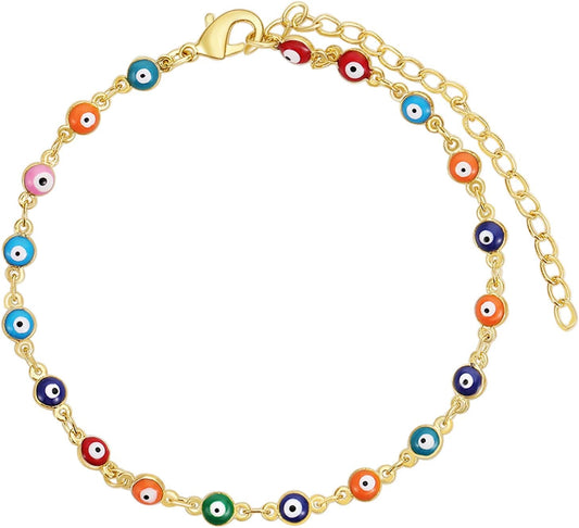 Evil Eye Bracelets Evil Eye Anklet Bracelet for Women Men Rakhi Bracelet Black Thread for Evil Eye Red Protection Bracelet Mal De Ojo Bracelets Women Gifts for Christmas