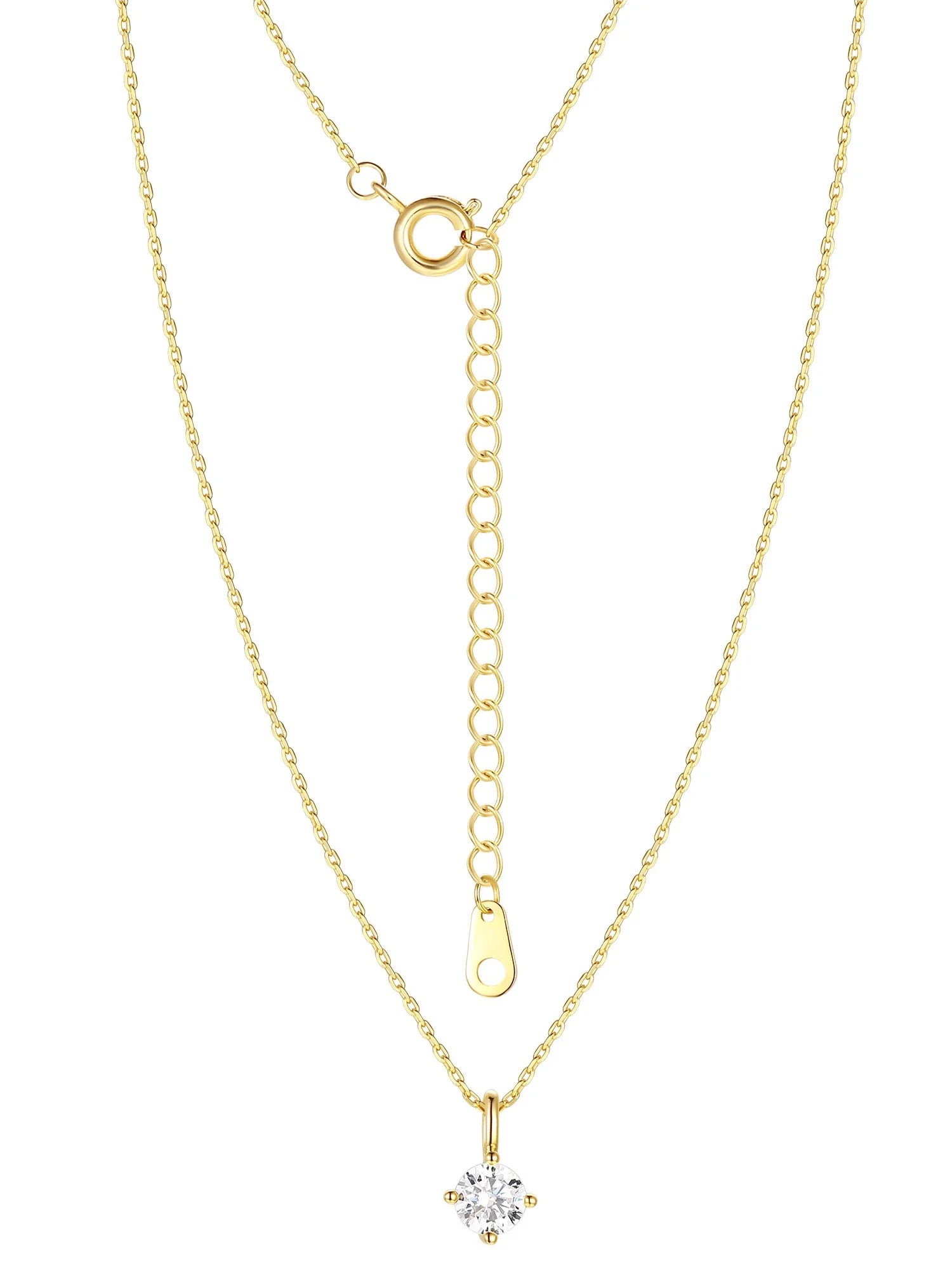 Mother of Pearl & Cubic Zirconia Butterfly Necklaces in 14KT Gold Flash Plated