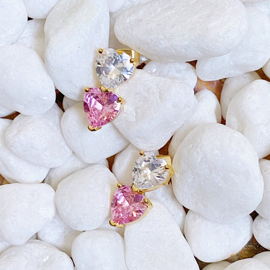 Two Colors of Love Earrings