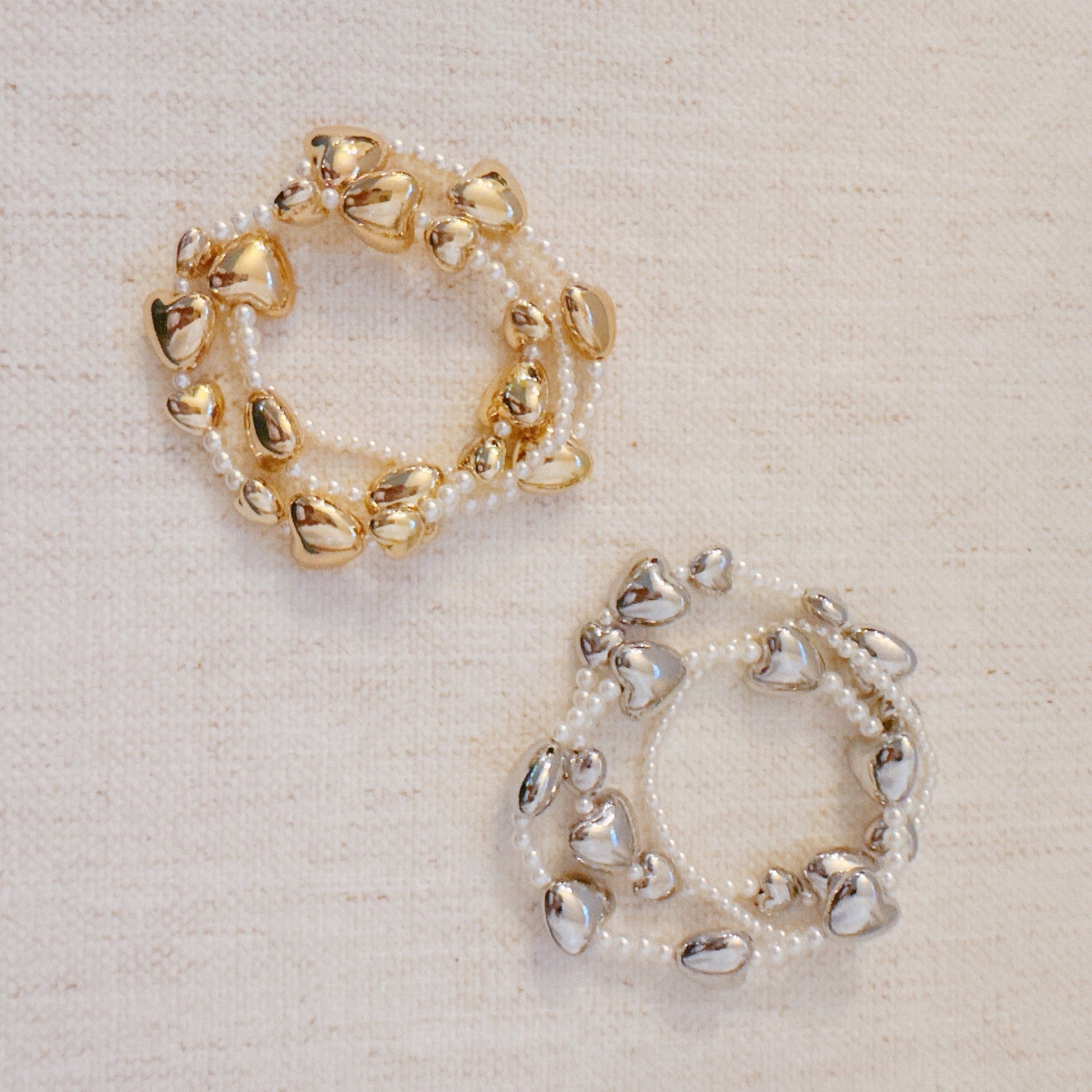 Annie Puffy Hearts Bracelet Set of 3