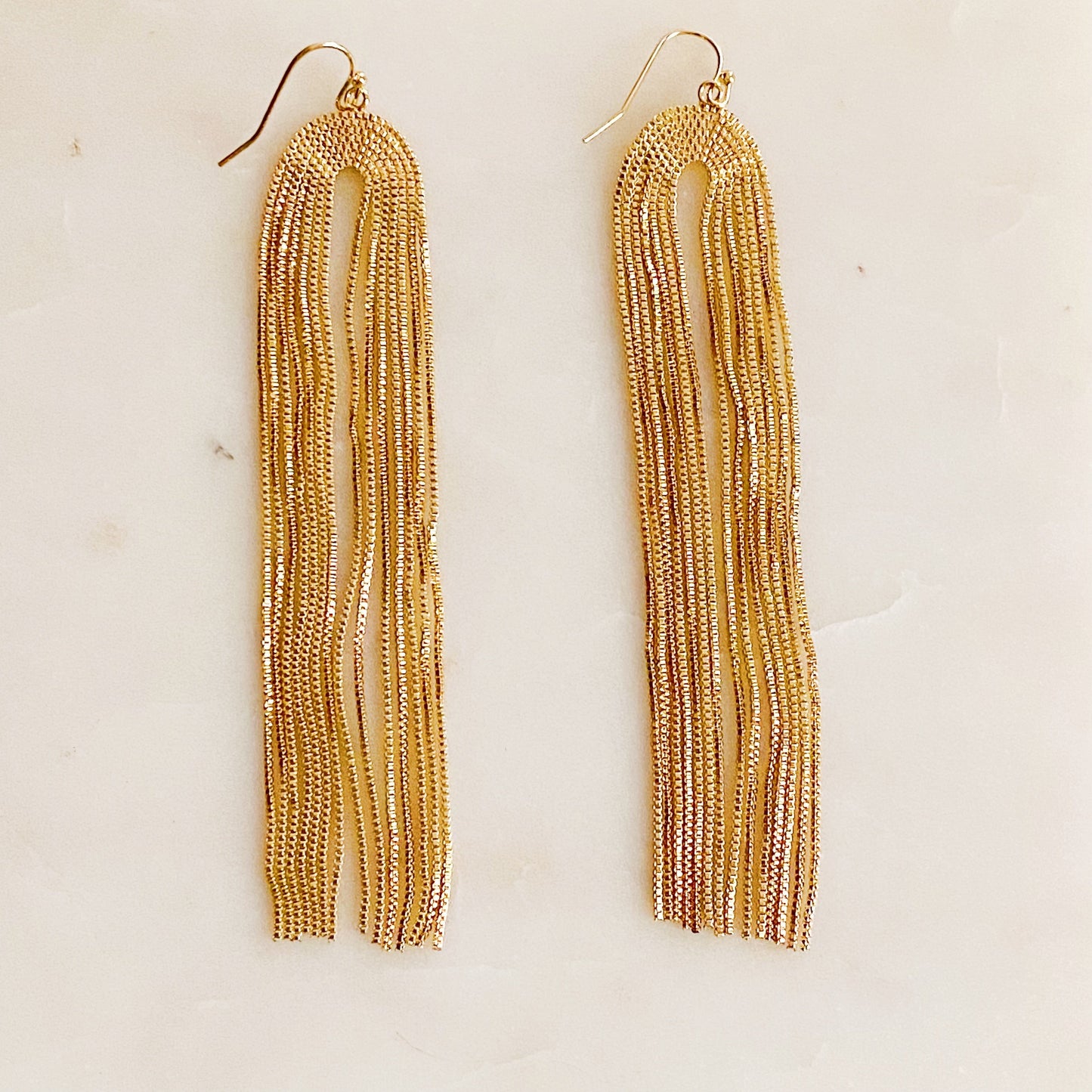 Strands of Chain Drop Earrings