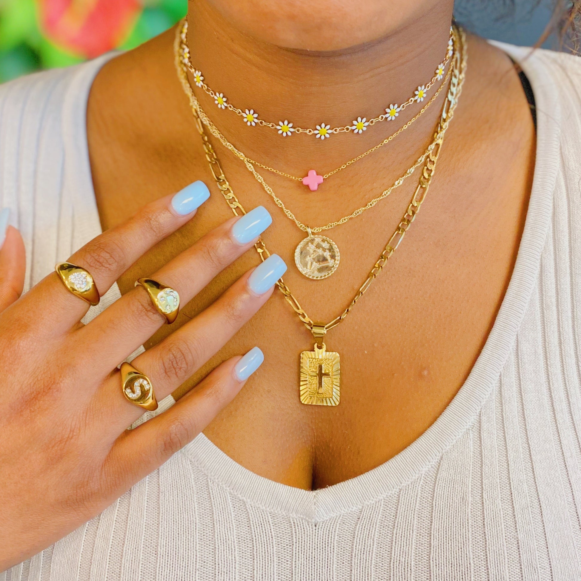 Shine Me Initial Ring