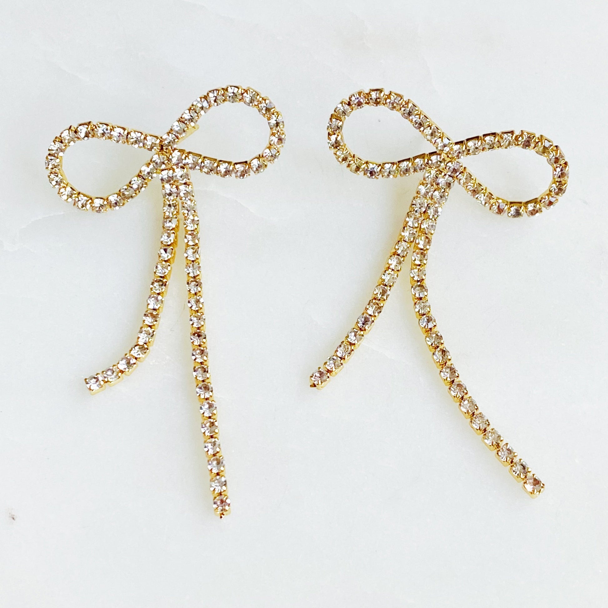 Adorable Shine Bow Earrings
