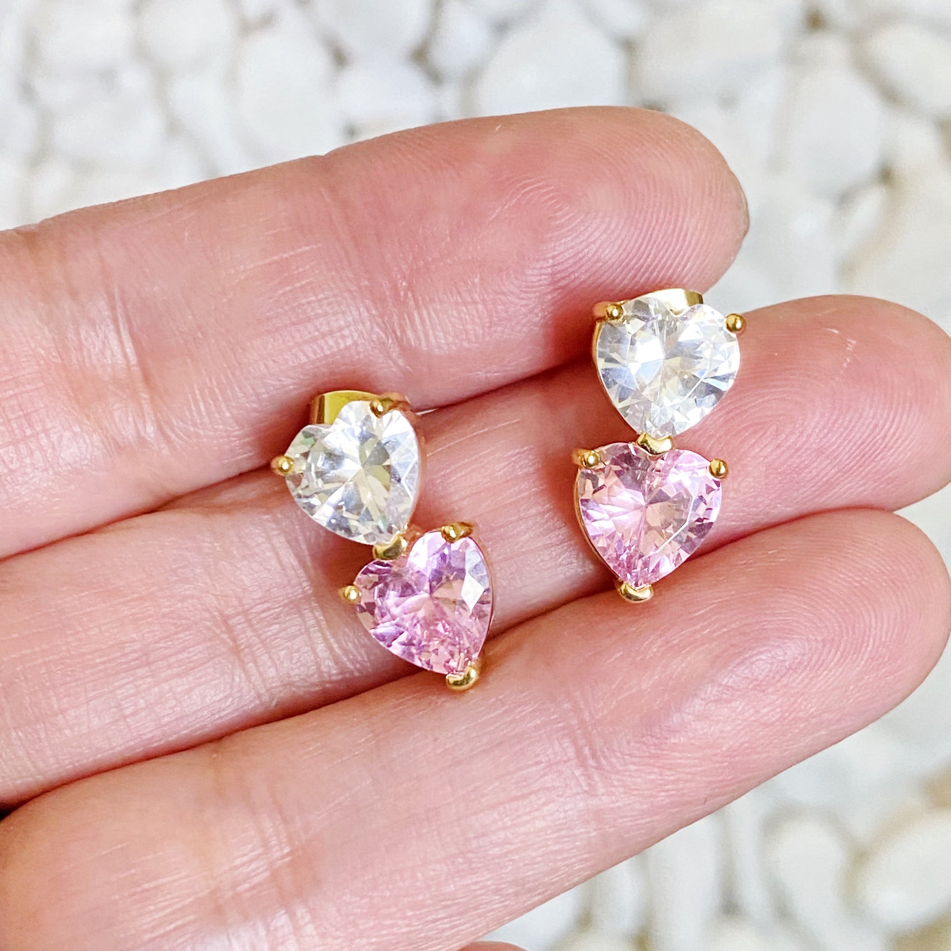 Two Colors of Love Earrings