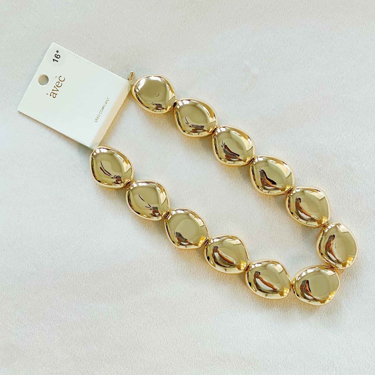 Golden Nugget Statement Necklace