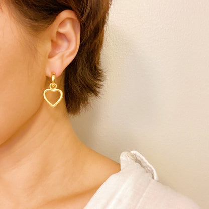 Love from Milan Heart Drop Earrings