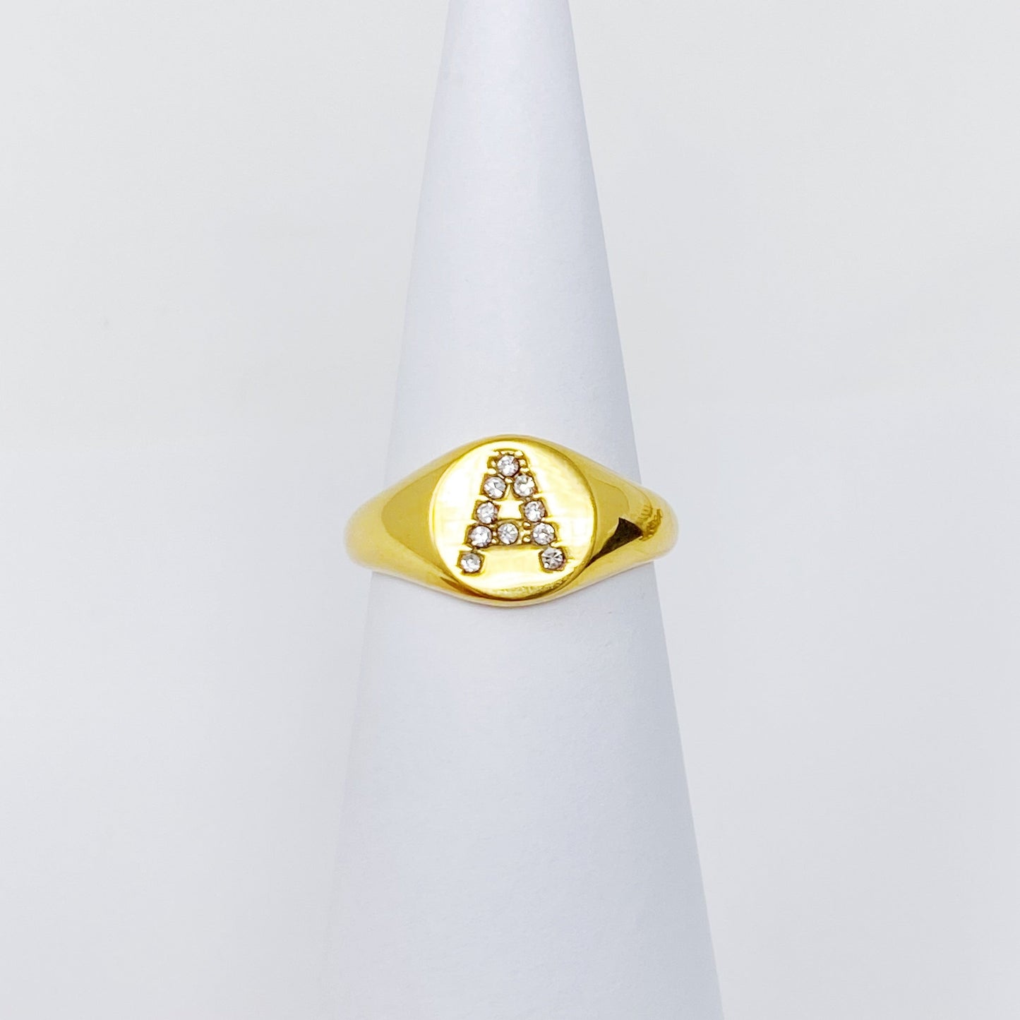 Shine Me Initial Ring