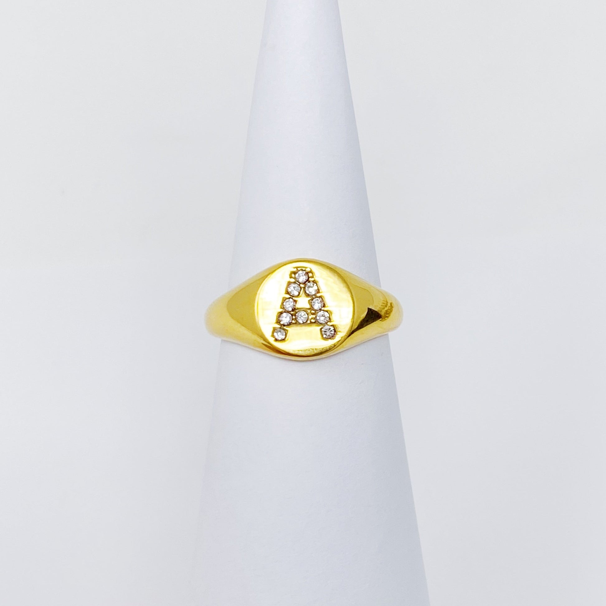 Shine Me Initial Ring