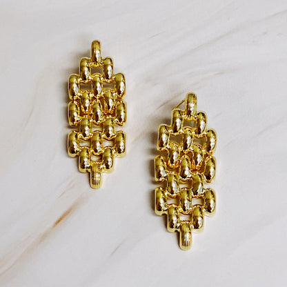 Charm of City Girl Chain Earrings