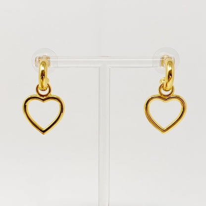 Love from Milan Heart Drop Earrings