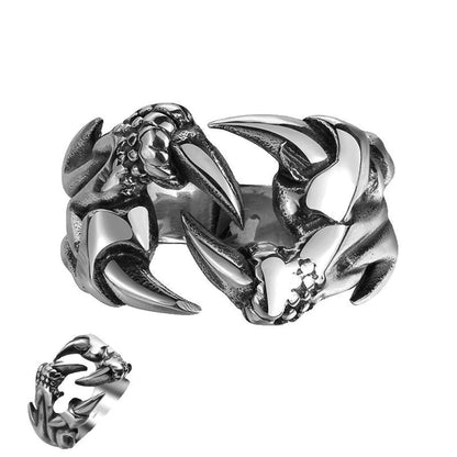 Dragon Claw Ring Steel Alloy