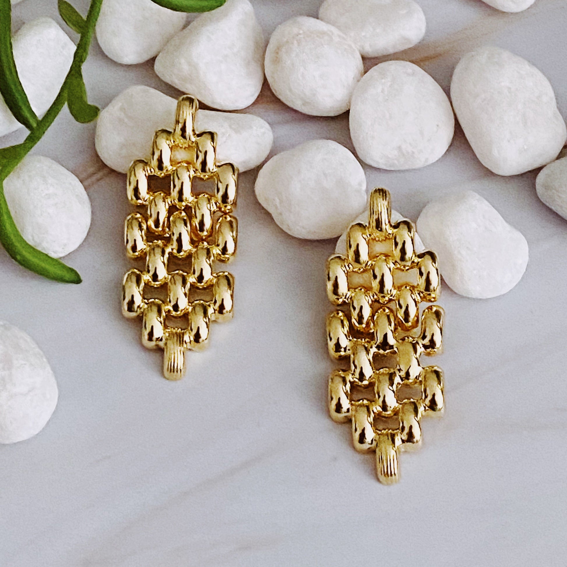Charm of City Girl Chain Earrings