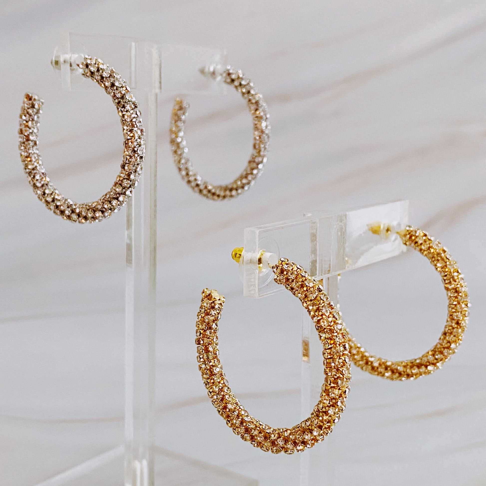 Wrapped in Shine Hoop Earrings