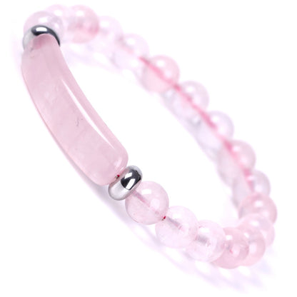 8Mm Rose Quartz Stretch Bracelet Crystal Handmade Bracelet Gifts for Women