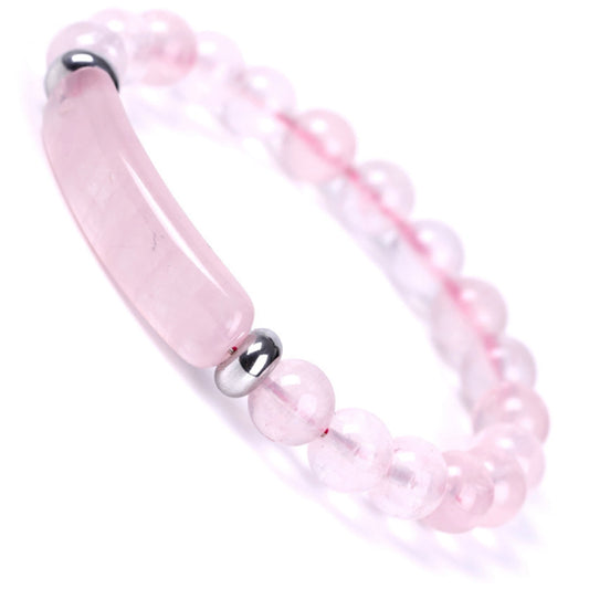 8Mm Rose Quartz Stretch Bracelet Crystal Handmade Bracelet Gifts for Women