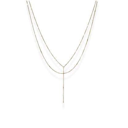 Glimmering Lariat Necklace