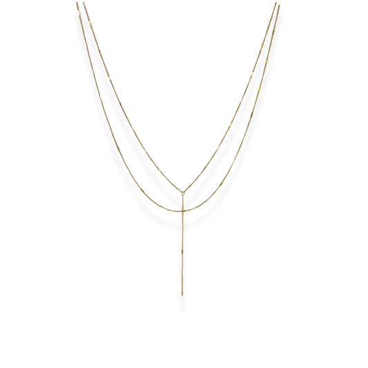 Glimmering Lariat Necklace