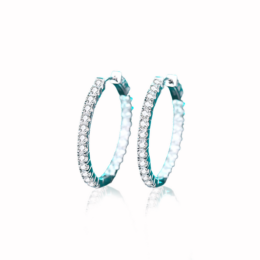 Glittering Halo Hoops