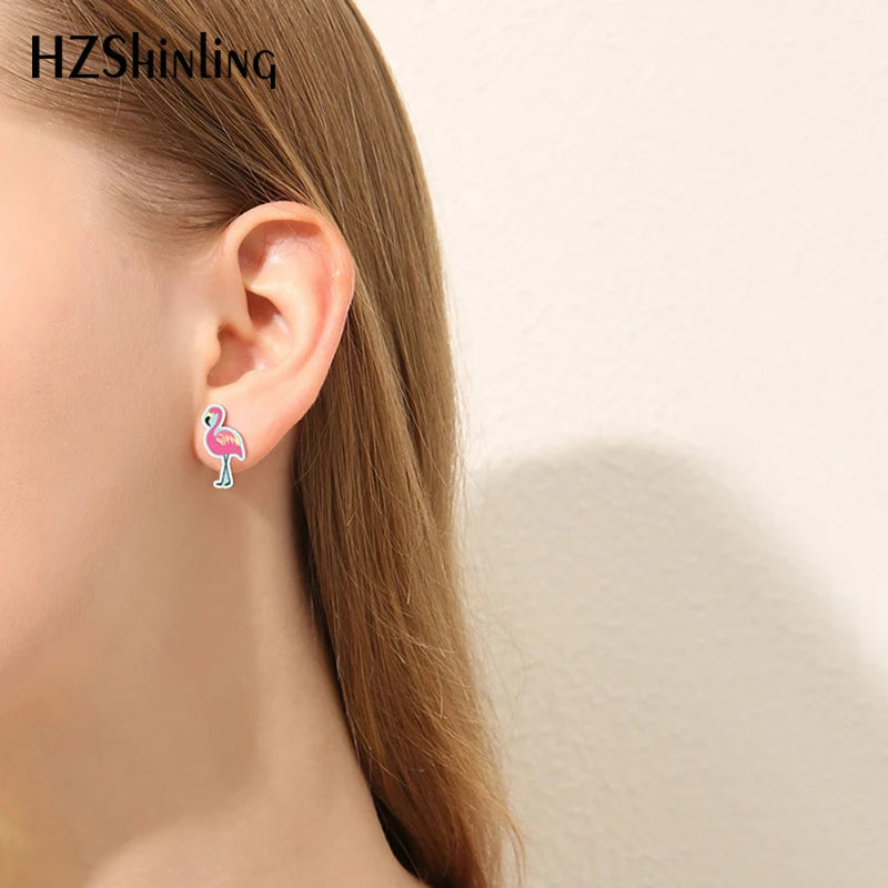 2019 New Cute Unicorn Acrylic Earring Baby Unicorn Resin Earring Epoxy Art Stud Earrings Gifts Girl Boy