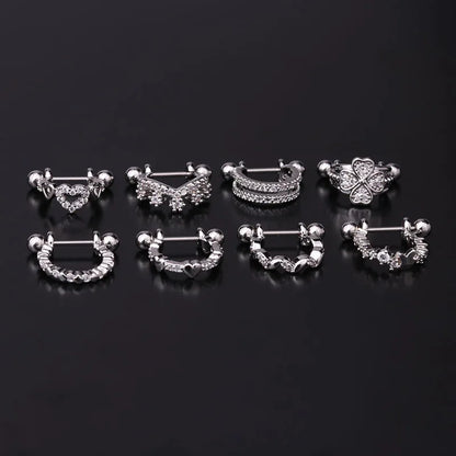 1Pc 20G Helix Earrings Ear Studs Ear Cuff Rook Woman Lobe Piercing Jewelry Barbell CZ Hoop Ear Tragus Cartilage