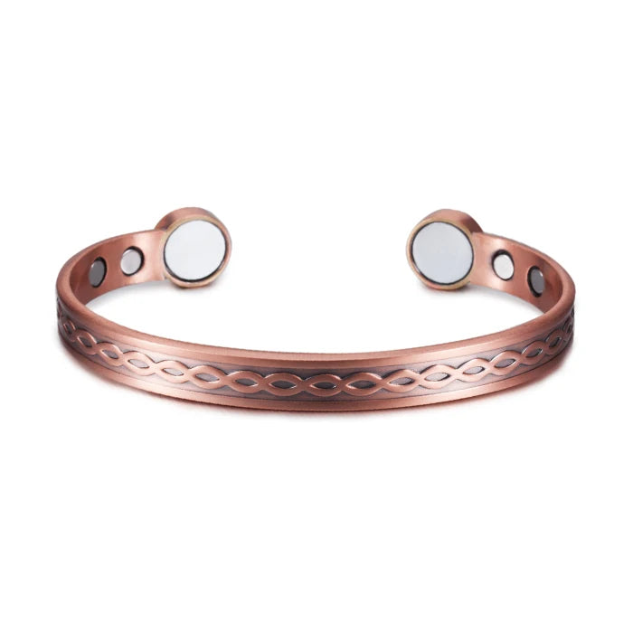 Infinite Love Pure Copper Bracelets Magnetic Cuff Adjustable Magnet Health Energy Bangles Arthritis Pain Relief Jewelry