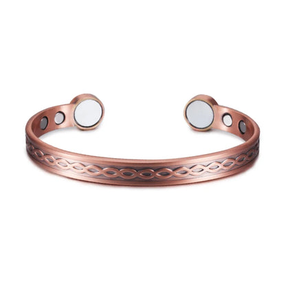 Infinite Love Pure Copper Bracelets Magnetic Cuff Adjustable Magnet Health Energy Bangles Arthritis Pain Relief Jewelry