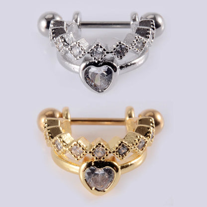 1Pcs Surgical Steel Barbell with CZ Hoop Ear Tragus Cartilage Helix Earrings Ear Studs Ear Cuff Rook Woman Lobe Piercing Jewelry