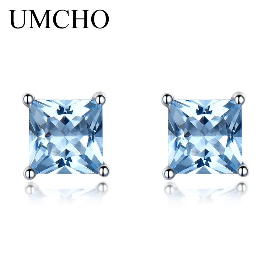 925 Sterling Silver Earrings Women'S Jewelry Emerald Birthstone Pierced Women for Jewelry Earrings Engagement Party