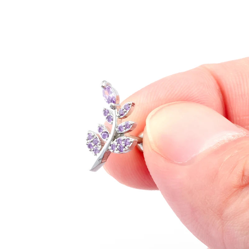 1PC Crystal CZ Helix Earrings Studs Ear Piercing 316L Surgical Steel Cartilage Earring 16G Tragus Conch Piercings for Women Punk