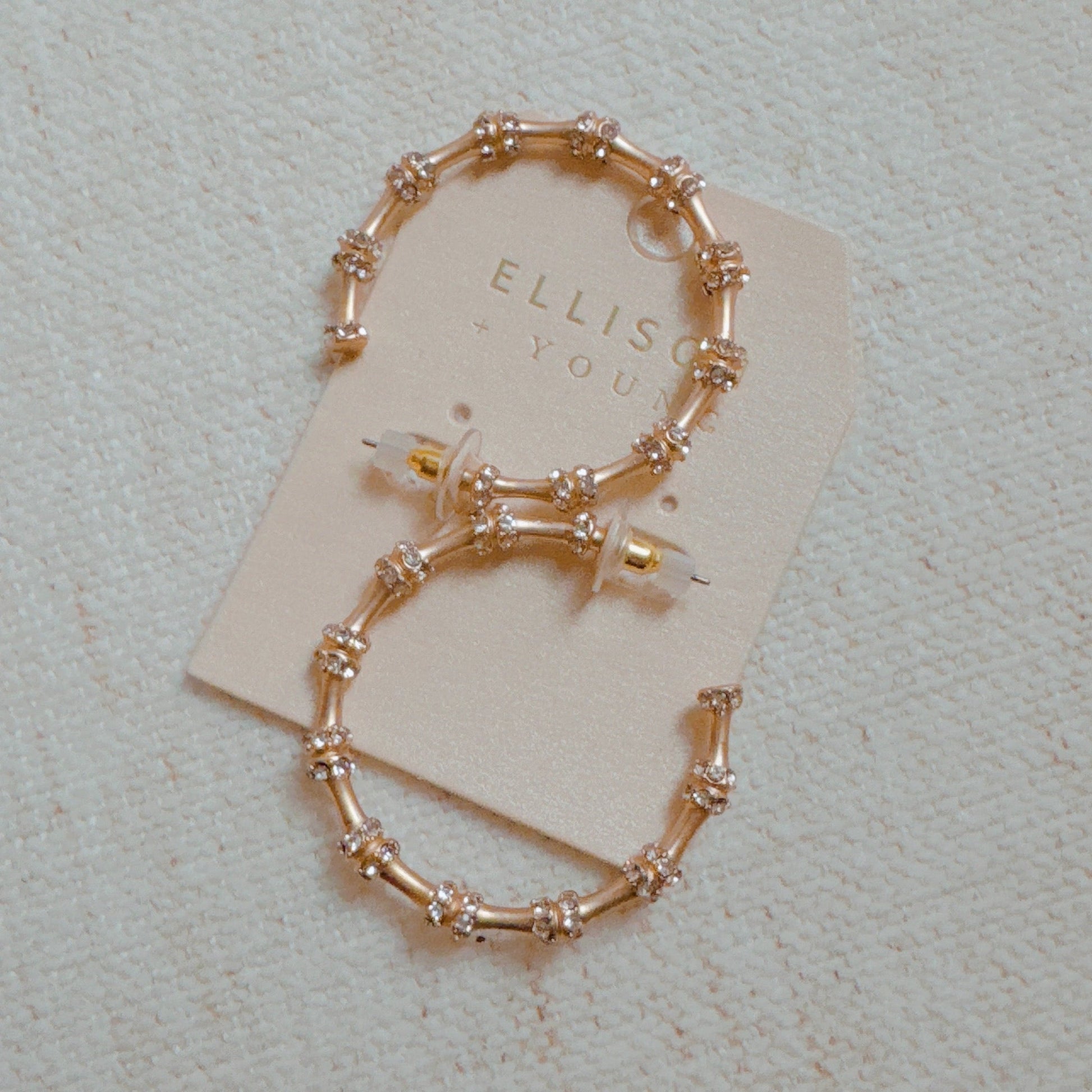 Hey Glam Bamboo Hoop Earrings