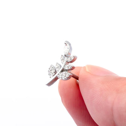 1PC Crystal CZ Helix Earrings Studs Ear Piercing 316L Surgical Steel Cartilage Earring 16G Tragus Conch Piercings for Women Punk