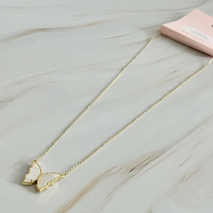 Vintage Glam Reversible Butterfly Necklace