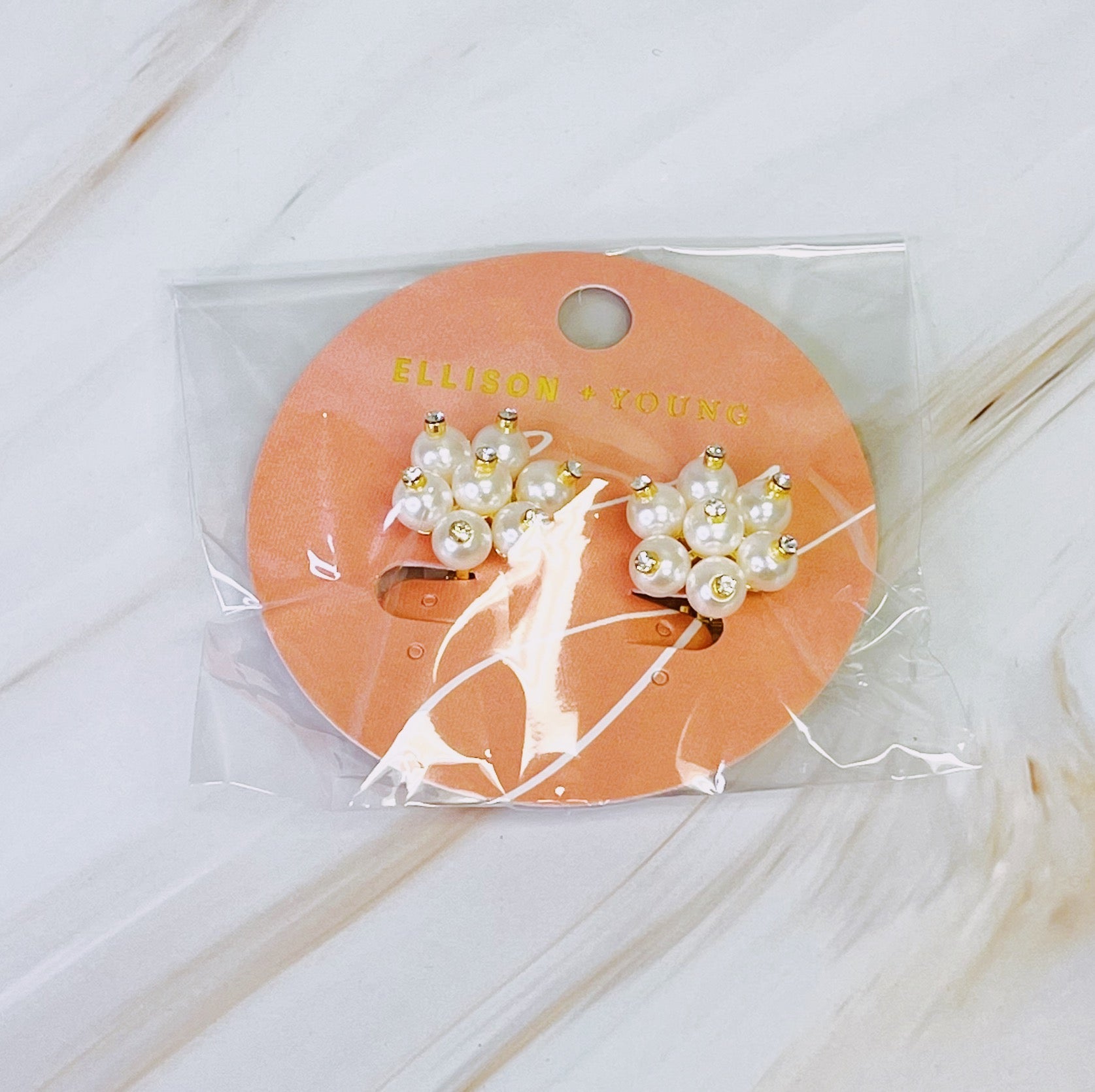 Pearl Blooming Stud Clip on Earrings