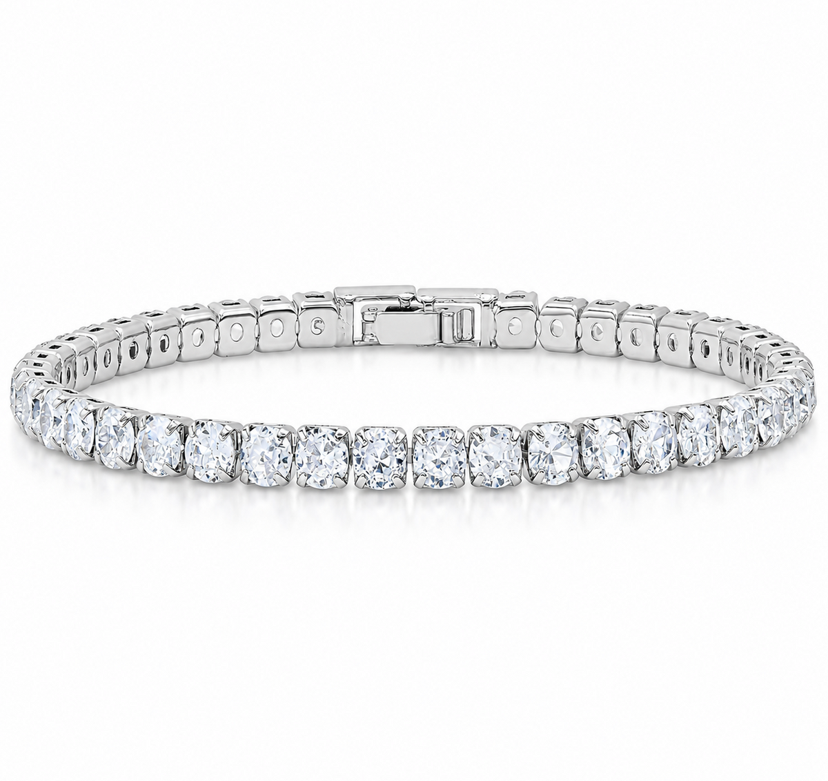 Moissanite Tennis Bracelet– 925 Sterling Silver, 5.3 CT, 7 Inches