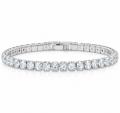 Moissanite Tennis Bracelet– 925 Sterling Silver, 5.3 CT, 7 Inches