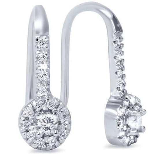 Pompeii 1/4Ct Diamond Earrings White Gold (H,I2-I3)