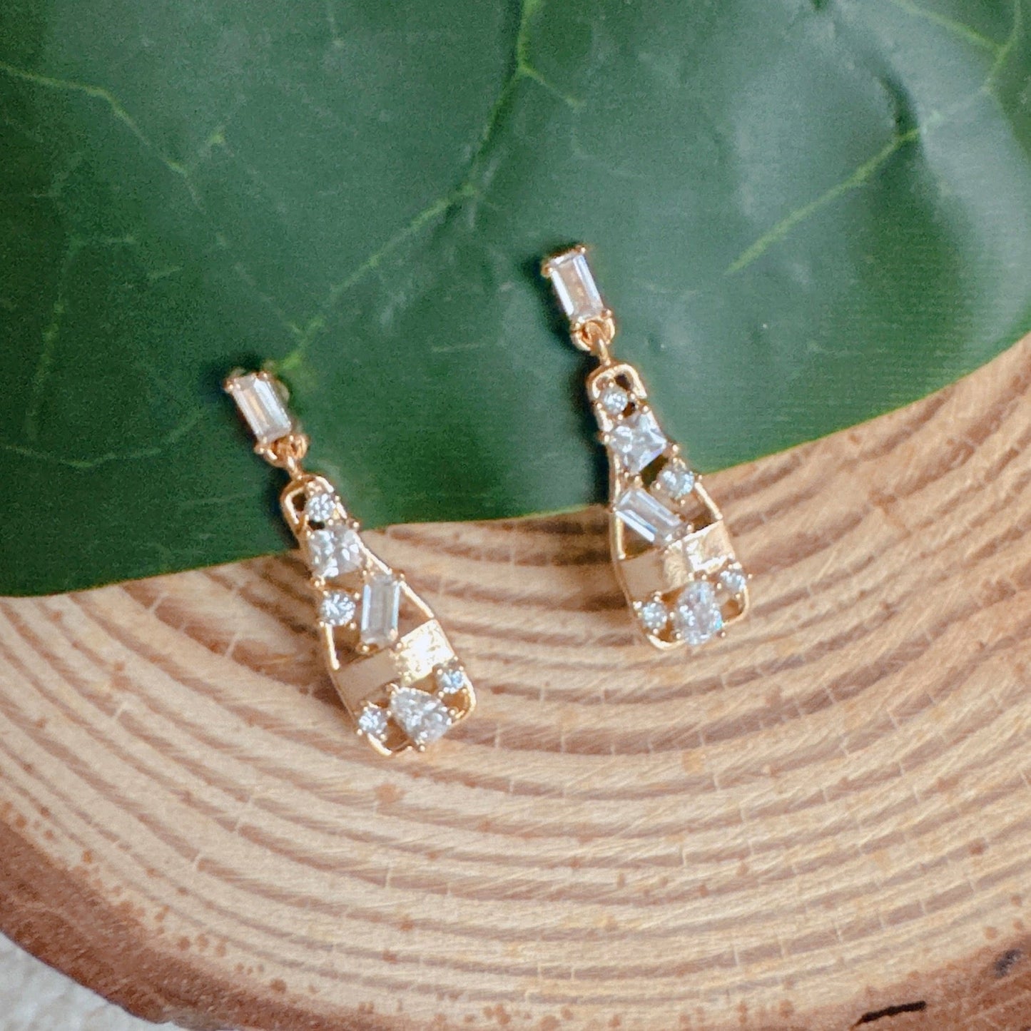 Pop the Bottle Paved Earrings