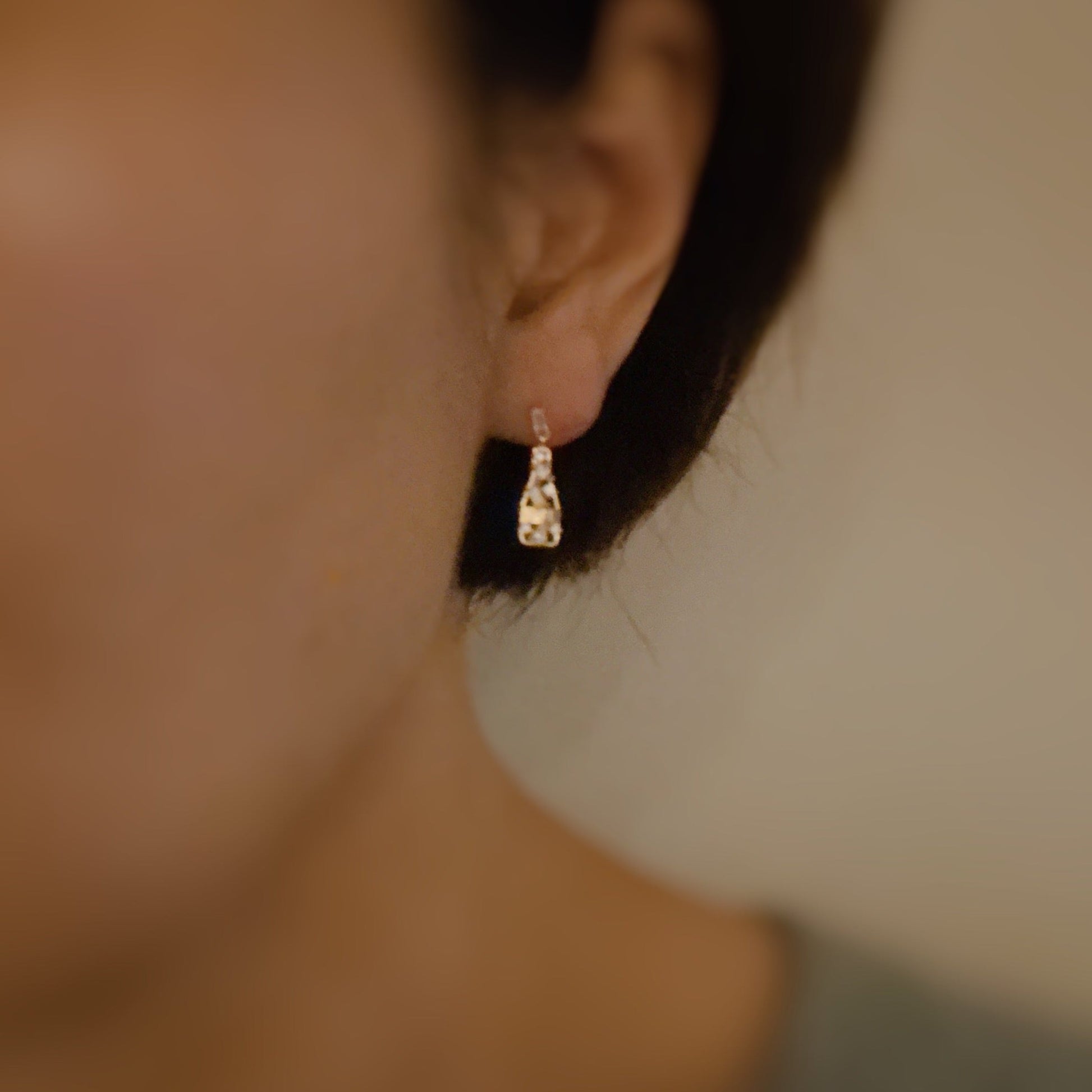 Pop the Bottle Paved Earrings