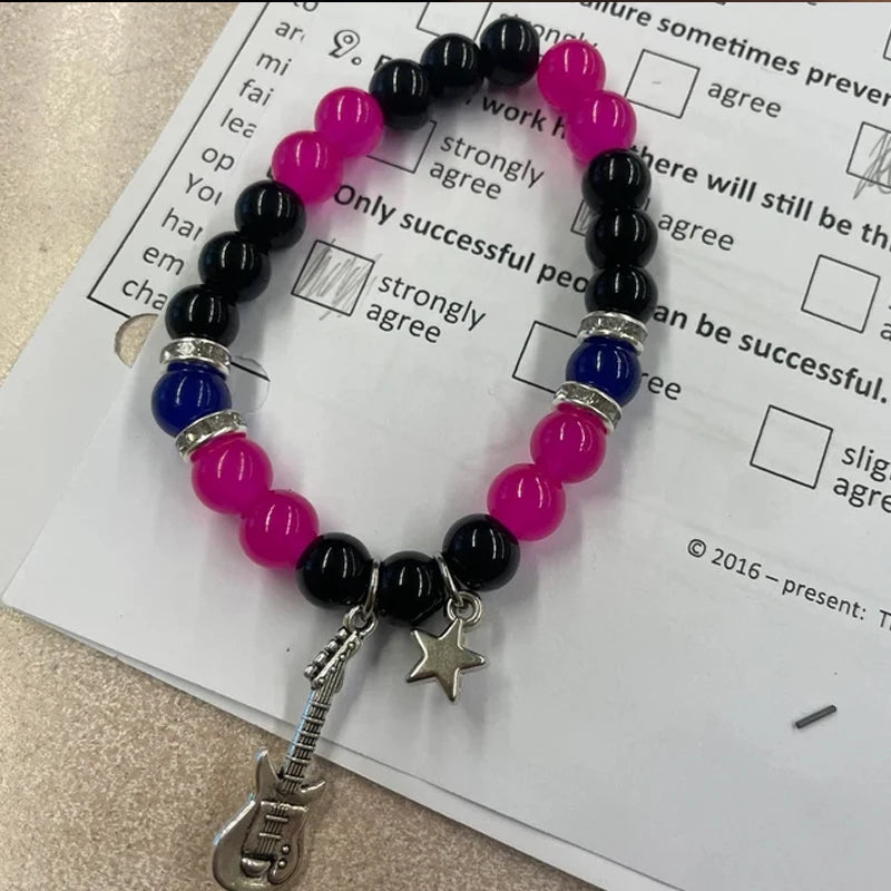 Fashion Couple Beads Bracelet Tv Girl Matching Bracelets Who Really Cares Album Inspired Bracelets Friends Jewelry Gift 2024 New
