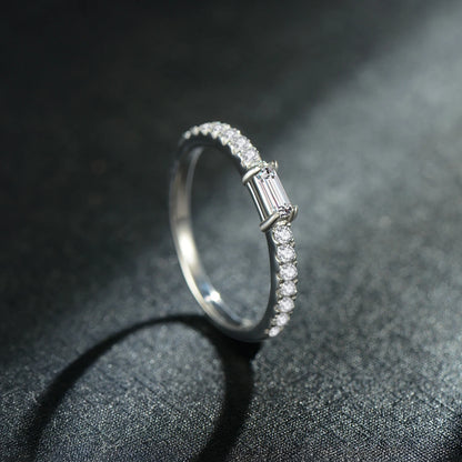 Sterling Silver AAAAA Zirconia Wedding Ring for Women
