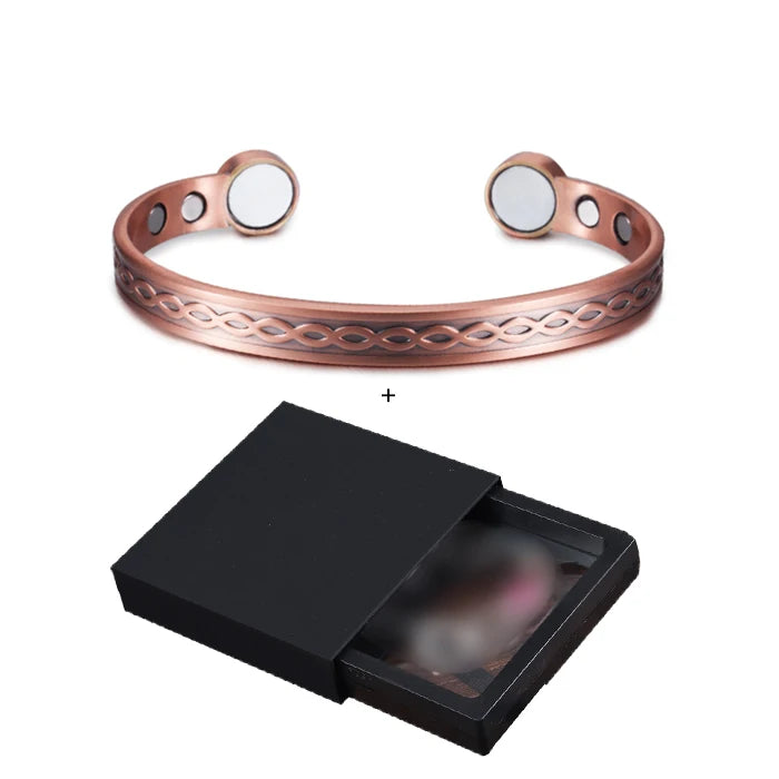 Infinite Love Pure Copper Bracelets Magnetic Cuff Adjustable Magnet Health Energy Bangles Arthritis Pain Relief Jewelry