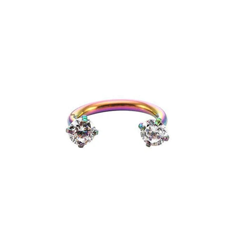 1PC Stainless Steel Crystal Hoop Ring Piercing Nose Ear Belly Rings Women Men Cartilage Helix Earrings Daith Piercing Jewelry