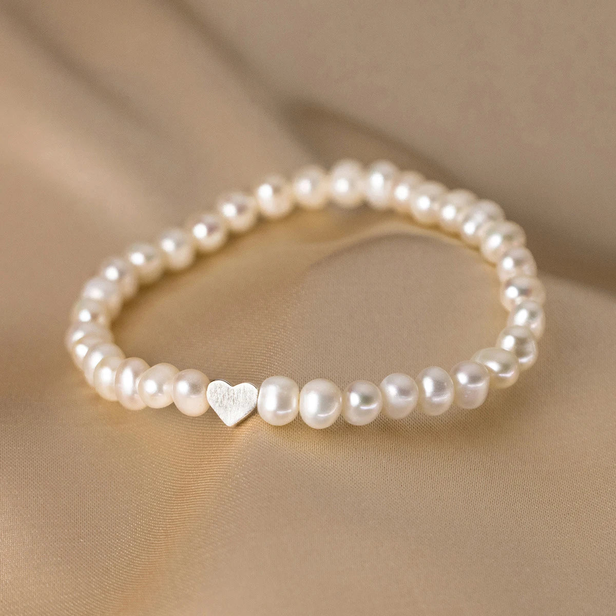 925 Sterling Silver Elegant Irregular Pearl Adjustable Bracelet Classic Heart Exquisite Bracelets for Women Jewelry Gifts